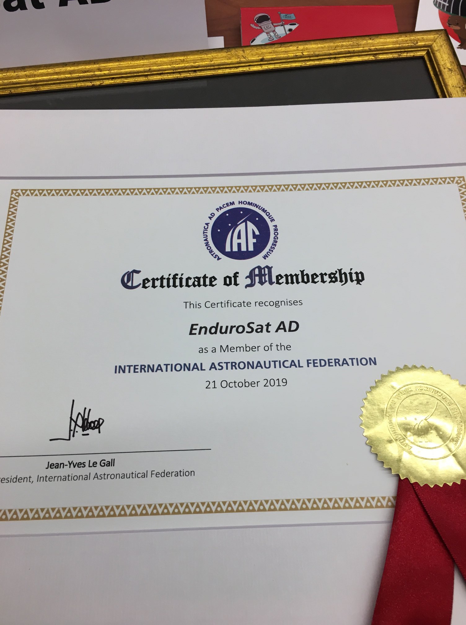 We are now an official member of IAF | CubeSat by EnduroSat
