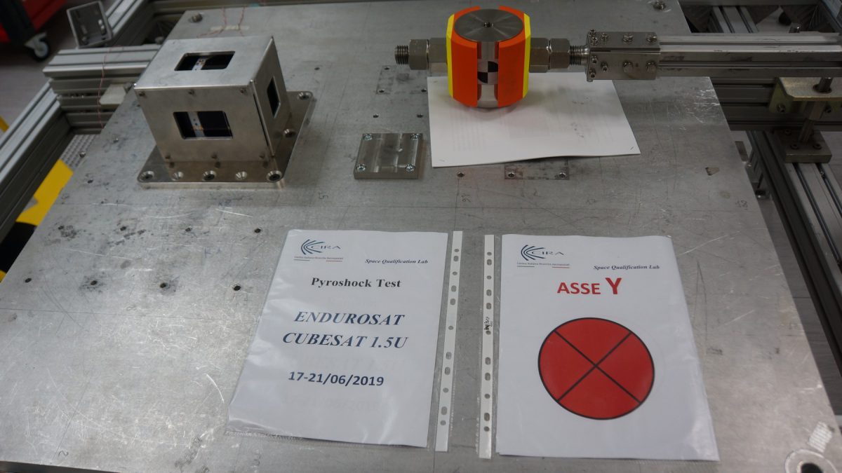endurosat-space-qualification-shock-test-cira-2019