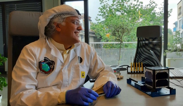 Dr. Bassam Al feeli at EnduroSat Headquarters