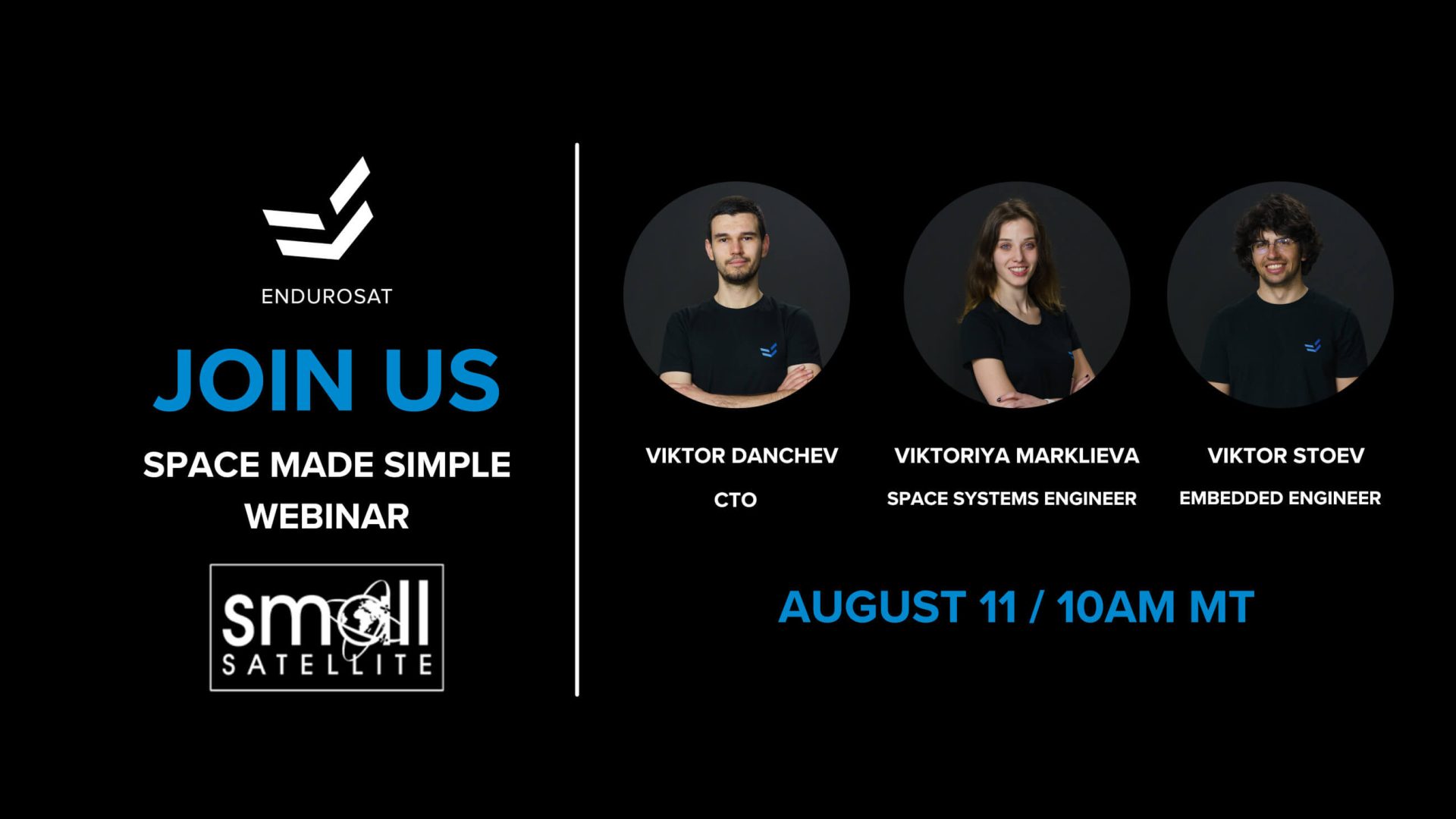 Endurosat smallsat webinar Space Made Simple Webinar scaled