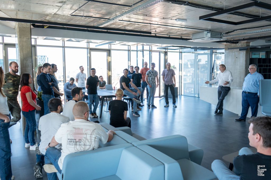 Dr. Jan Wörner and Kevin O'Connell at our Space HQ-1