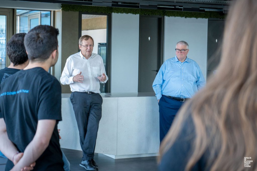 Dr. Jan Wörner and Kevin O'Connell at our Space HQ