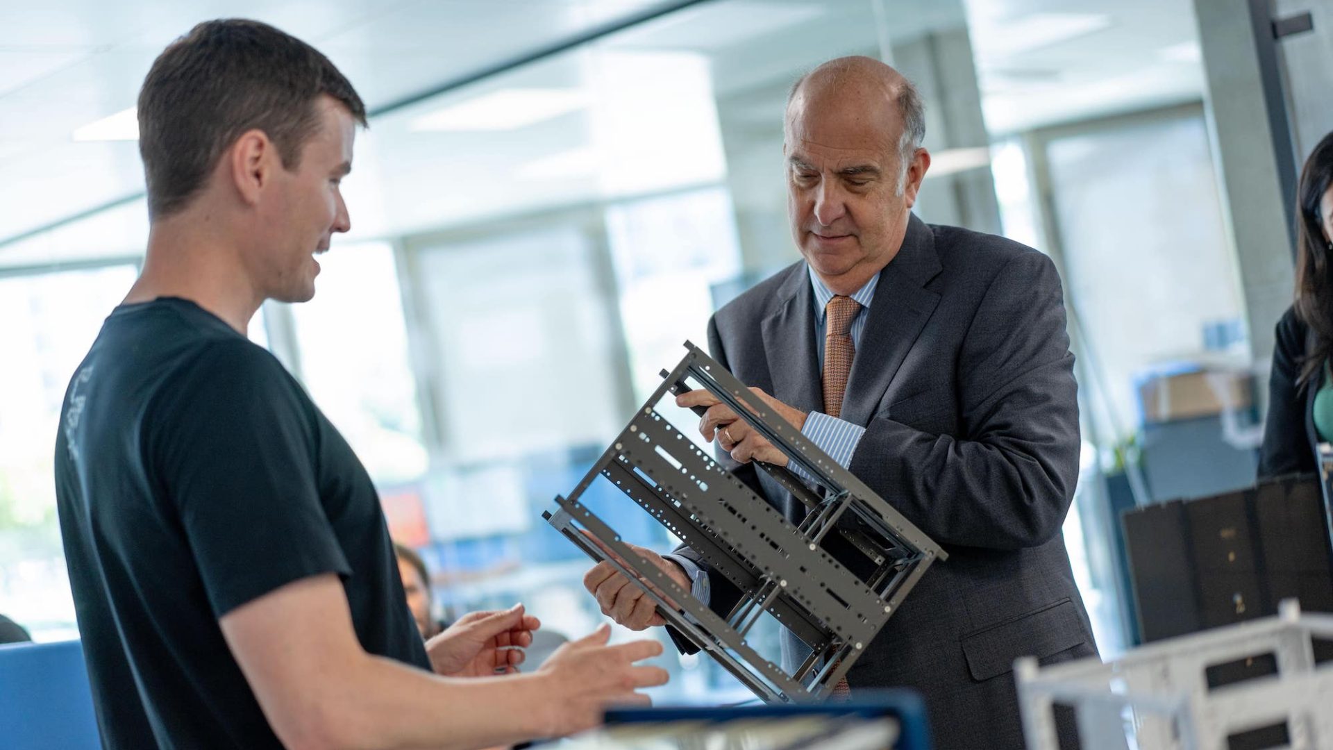 U.S. Ambassador Kenneth Merten visits EnduroSat HQ raycho raychev ceo