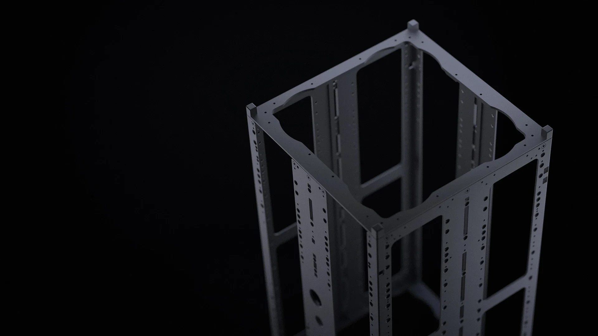 16U CubeSat Structure Web render 2 e1710845906687