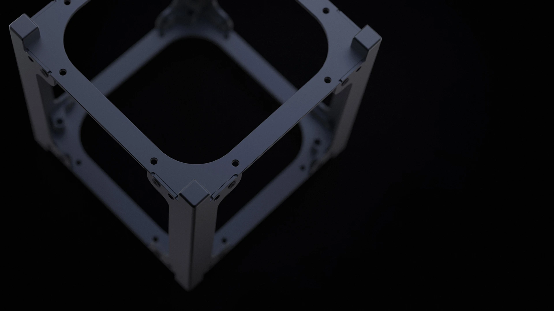 1U CubeSat Structure Web render 2