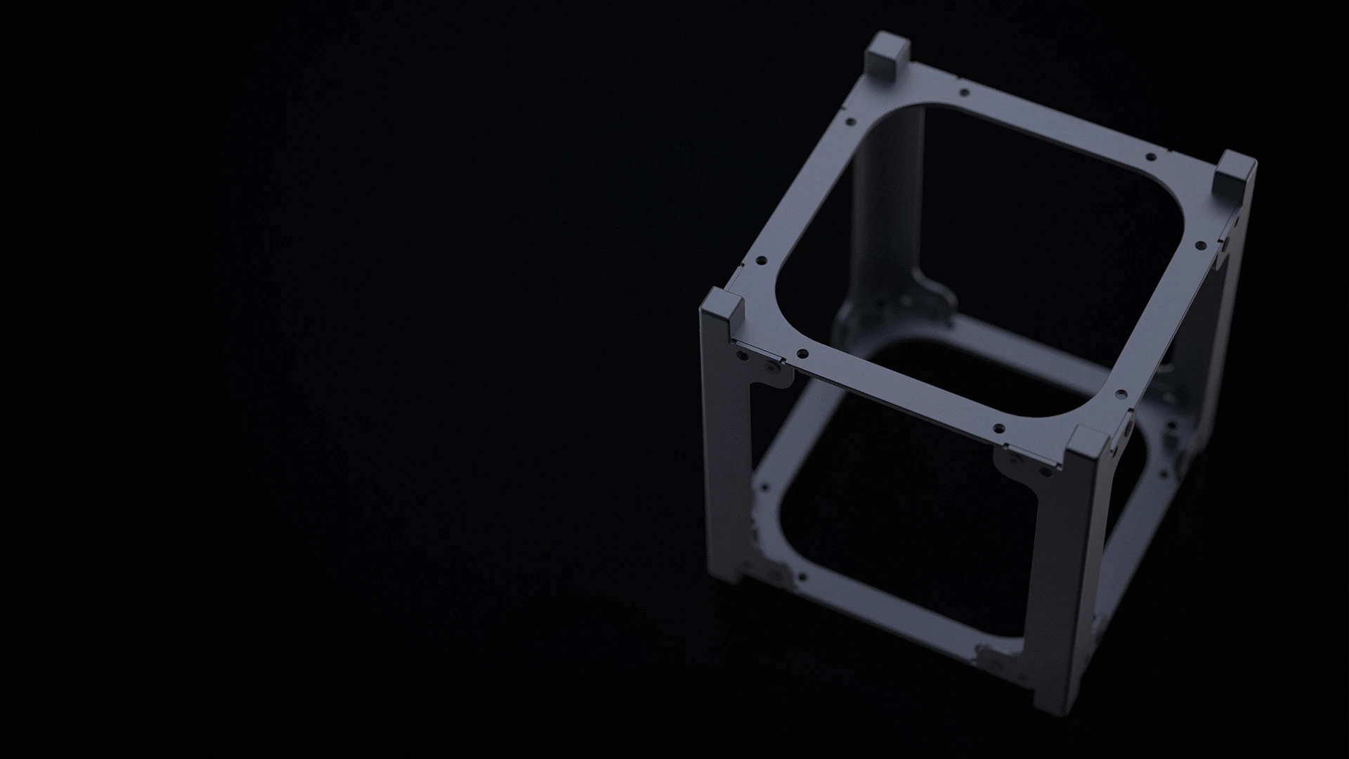 1U CubeSat Structure Web render 4