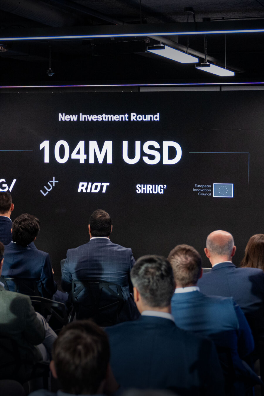EnduroSat's CEO & Founder Raycho Raychev announcing the new funding round of $104 million